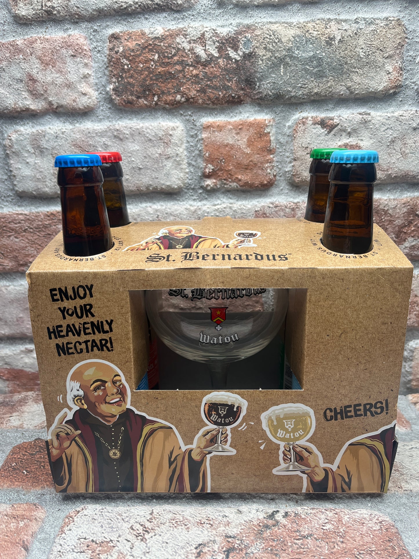 Brauerei Sint-Bernardus Geschenkpaket 4 Biere plus Glas Geschenkpaket - 33 CL