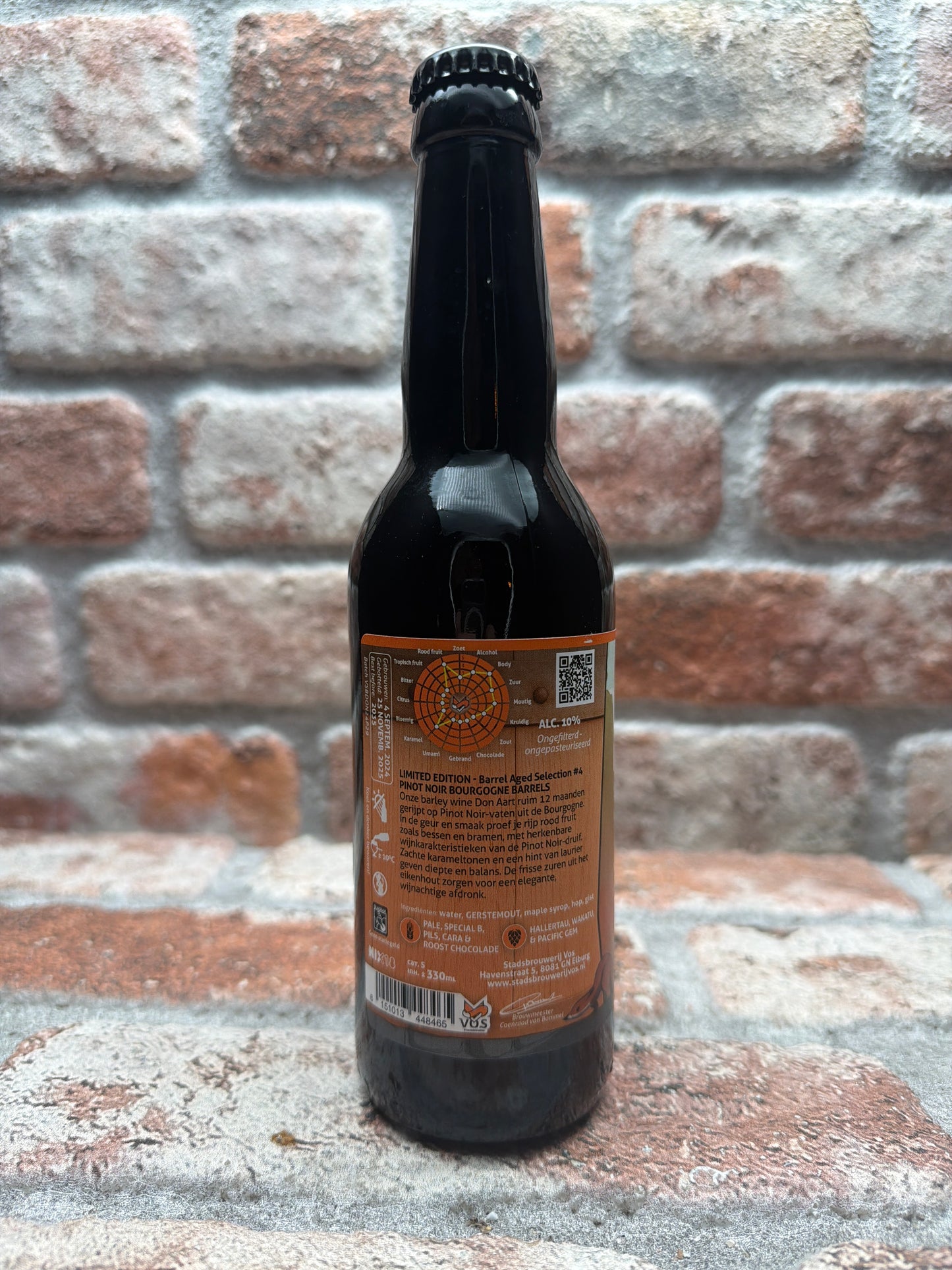 City Brewery Vos Houten Vos (Fassgereift) Nr. 4 – Pinot Noir Barleywine – 33 cl