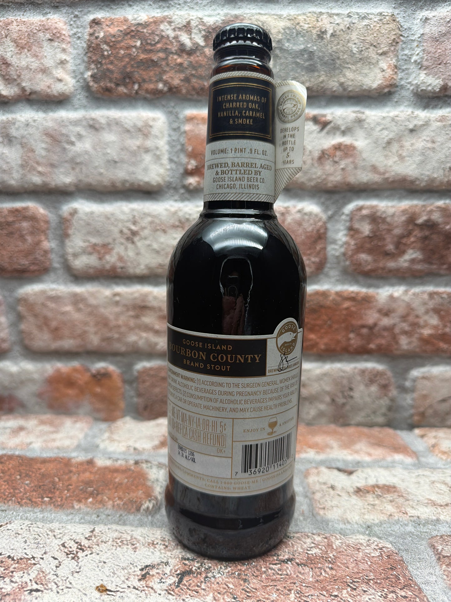 Goose Island Bourbon County Brand Stout 2015 Stout - 47,3 CL (1 Pint) nicht beeinträchtigt (Datumsangaben betroffen)
