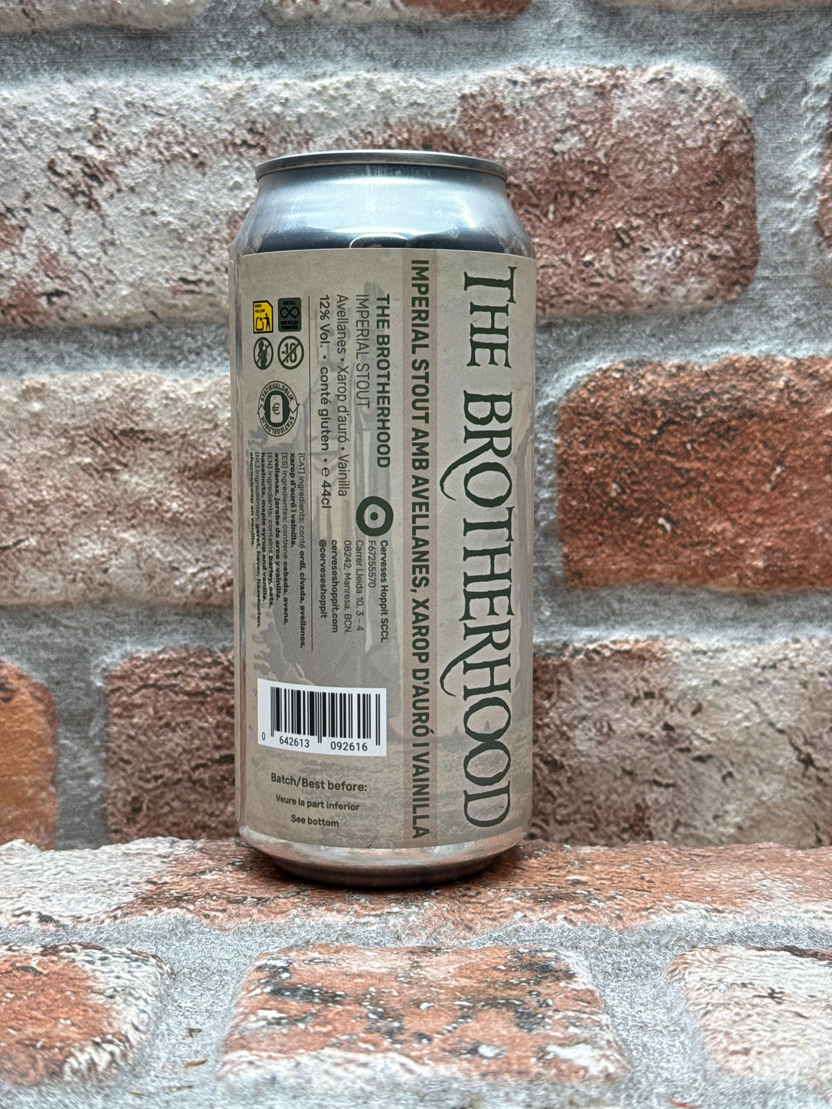 Cerveses Hoppit THE BROTHERHOOD Stout - 44 CL