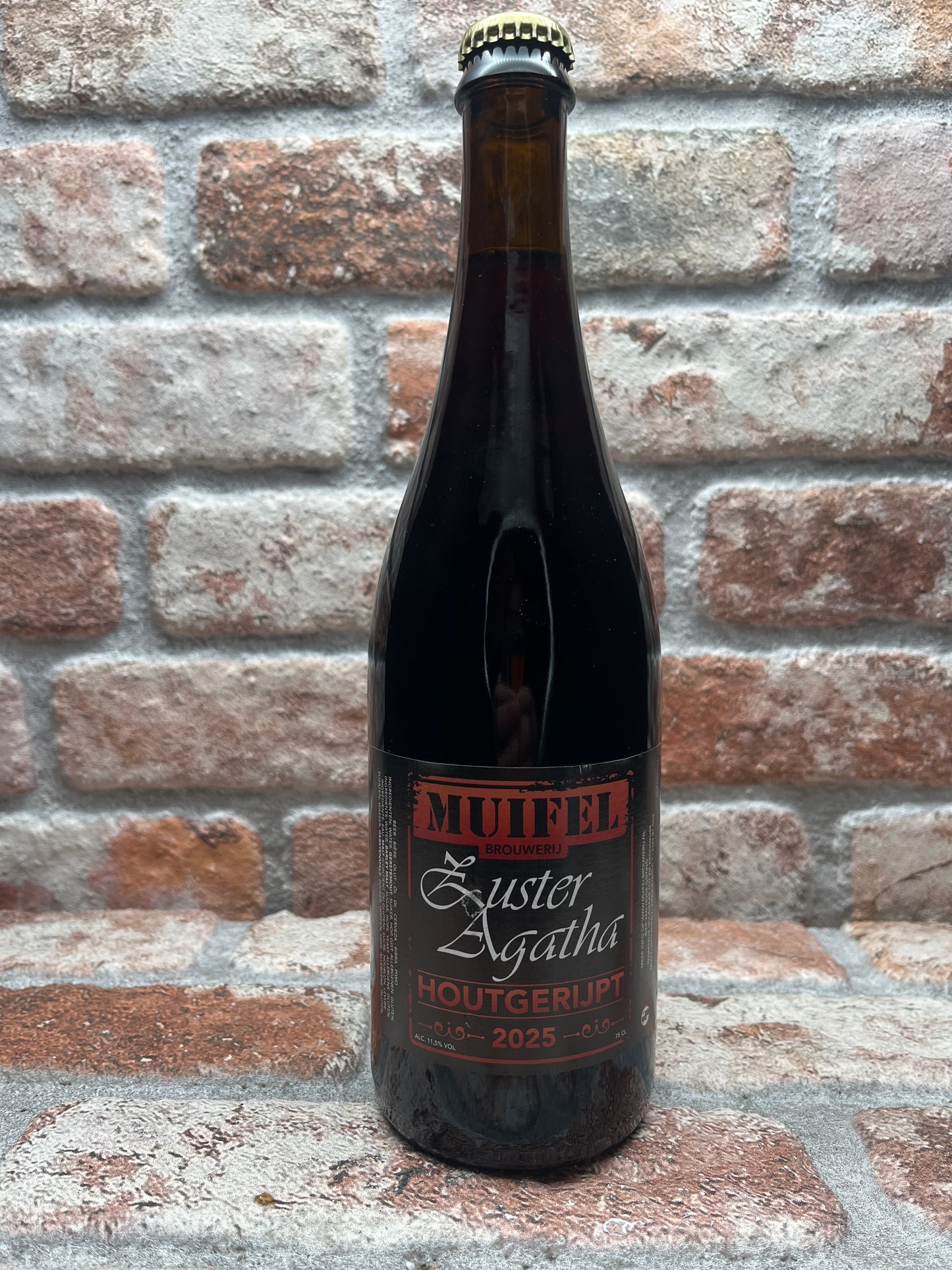 Muifel Brouwerij Zuster Agatha Houtgerijpt 2025 Quadrupel - 75 CL