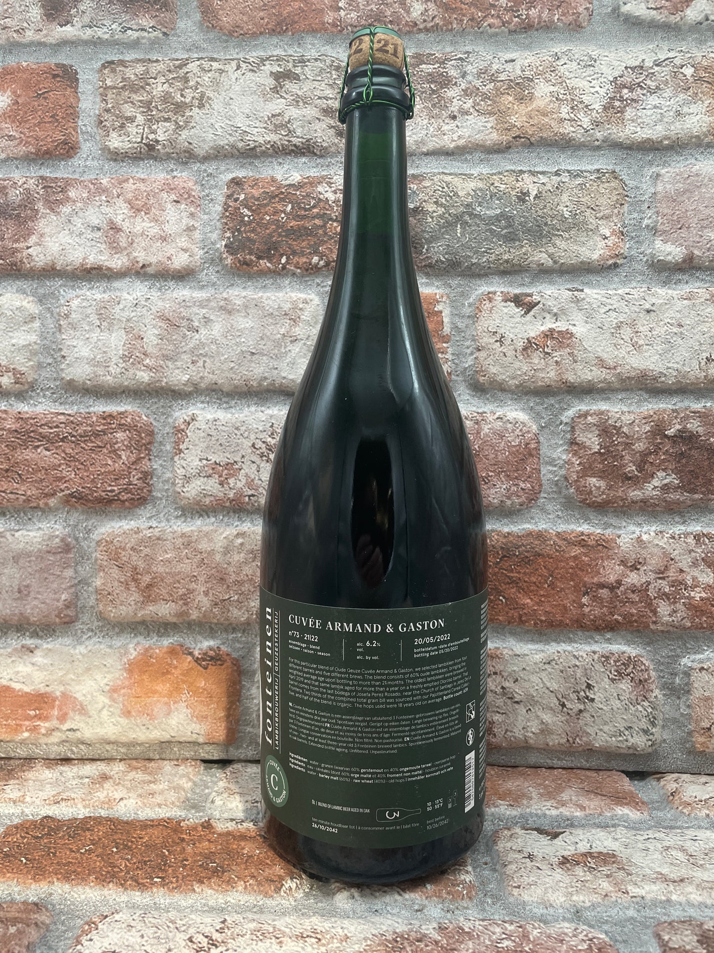 3 Fonteinen Cuvée Armand &amp; Gaston (Saison 21/22) Mischung Nr. 73 Lambic/Geuze – 1,5 L