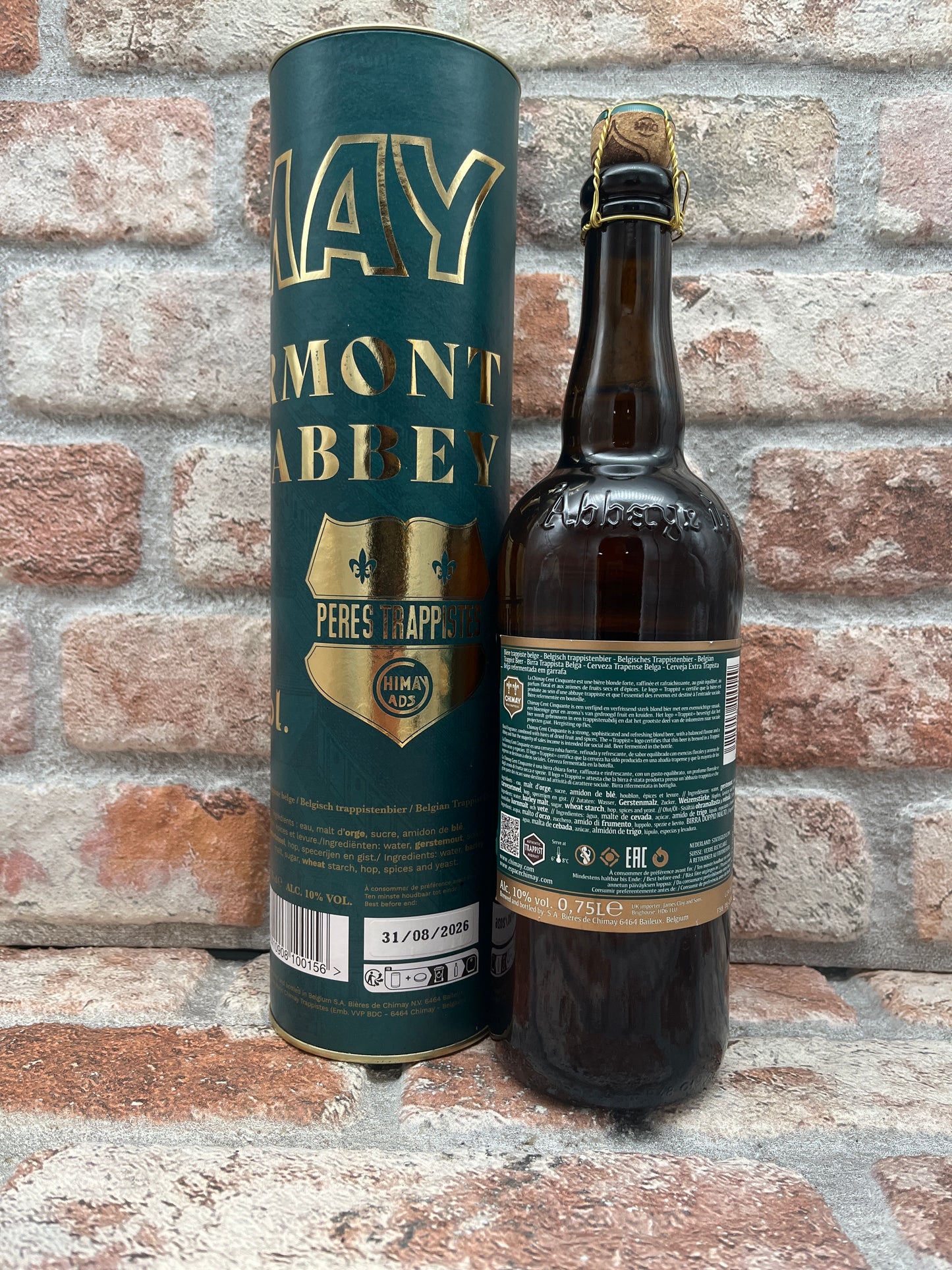 Chimay 150 (Green) met koker Blond - 75 CL