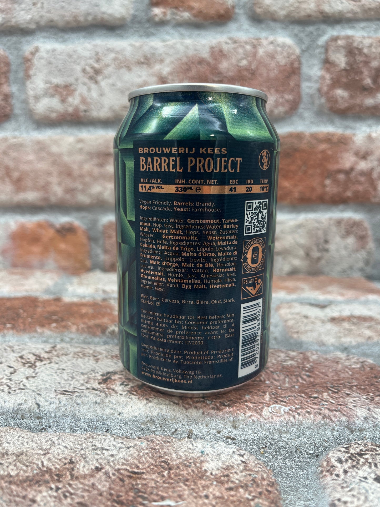 Brouwerij Kees Barrel Project Dark Saison Aged In Brandy Barrels 2025 Saison Ale – 33 CL