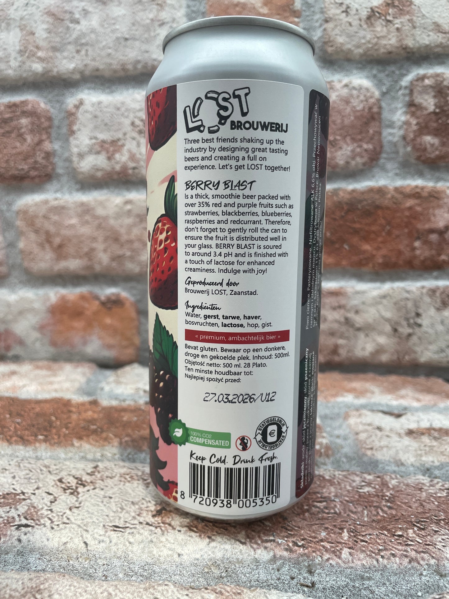 Brewery Lost Berry Blast Smoothie Sour - 50 CL