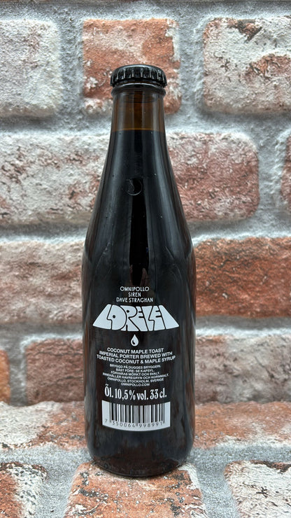 Omnipollo Lorelei Kokosnuss-Ahorn-Toast Imperial Porter – 33 cl
