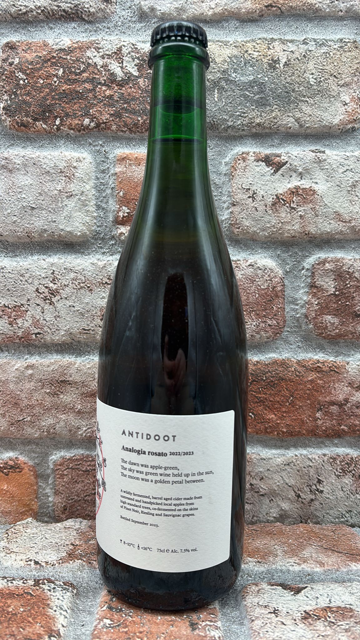 Antidoot Analogia Rosato (2022/2023) Cider - 75 CL