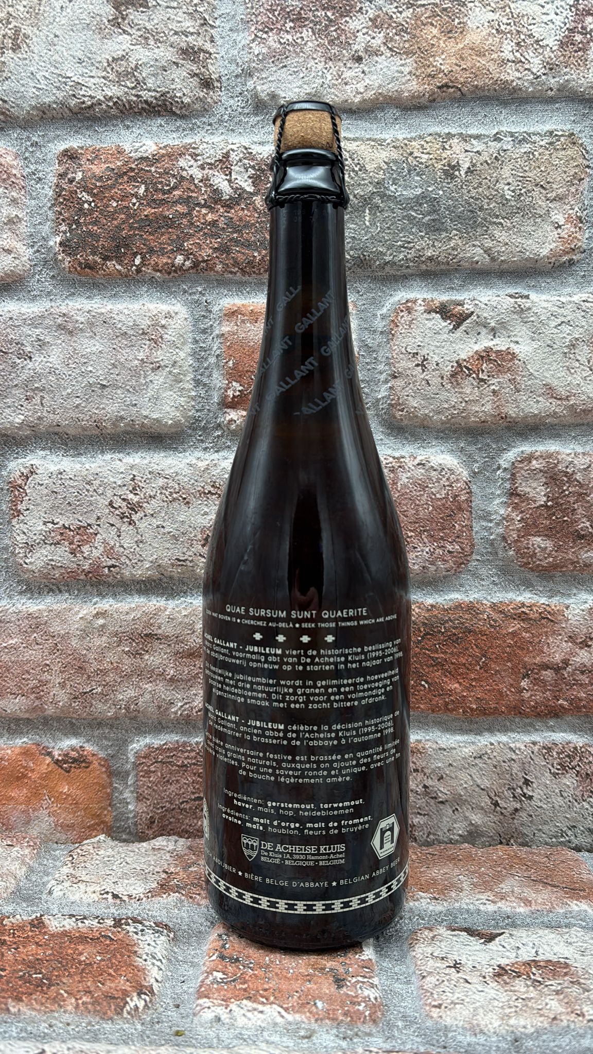 Achel Gallant Jubilee – Belgisches Starkbier Golden Ale – 75 cl