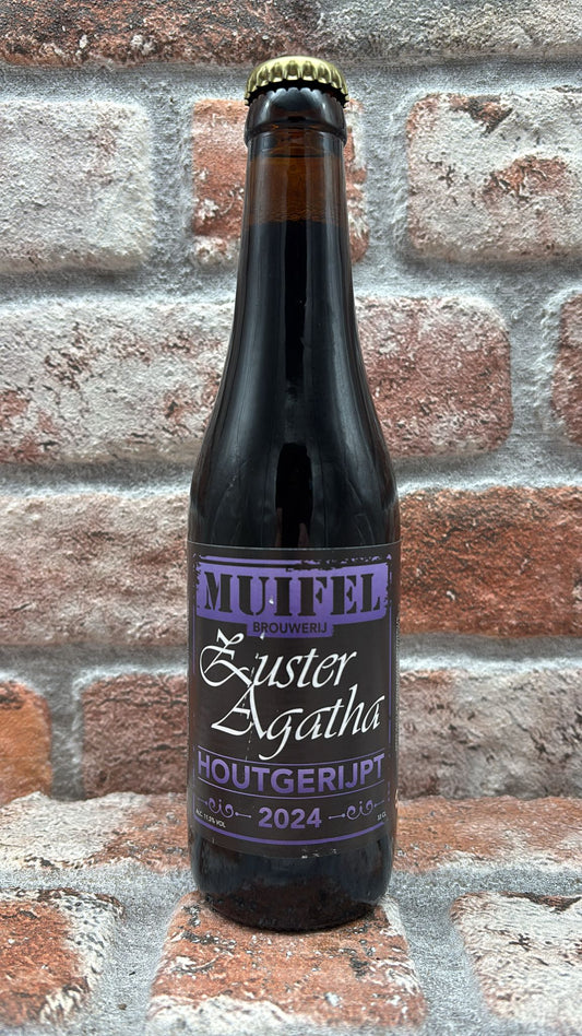 Muifel Brouwerij Zuster Agatha Houtgerijpt 2024 Quadrupel - 33 CL