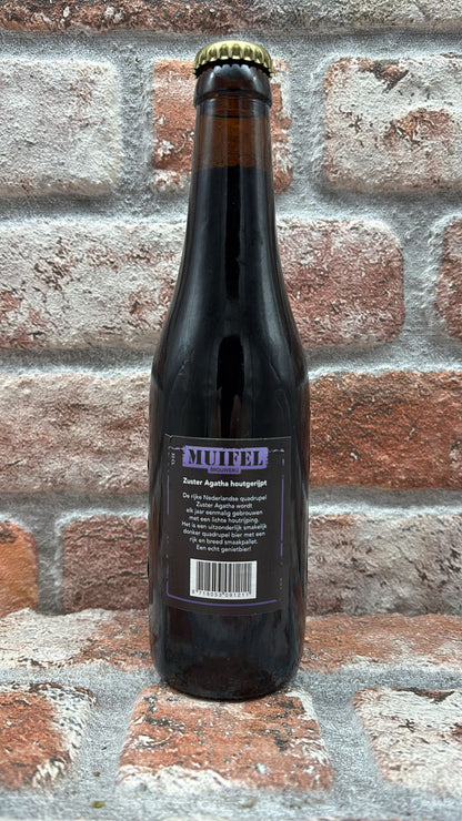 Muifel Brouwerij Zuster Agatha Houtgerijpt 2024 Quadrupel - 33 CL