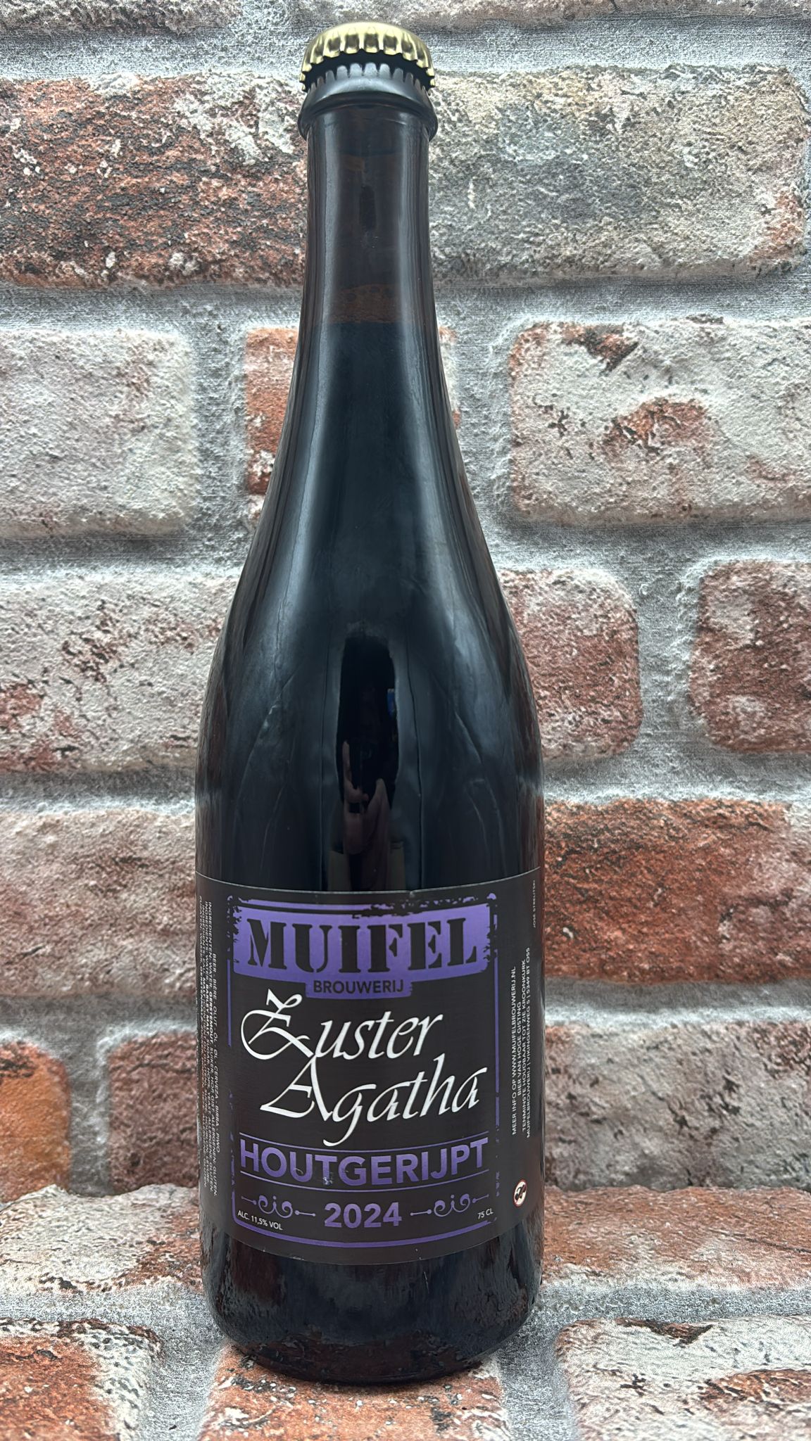 Muifel Brouwerij Zuster Agatha Houtgerijpt 2024 Quadrupel - 75 CL