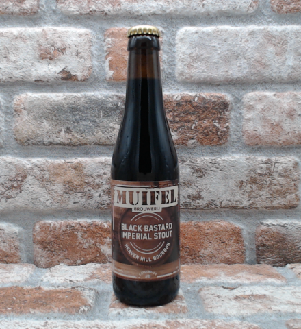 Muifel Brouwerij vatgerijpt #9  Black Bastard 12% Heaven Hill Bourbon 2022 - 33 CL