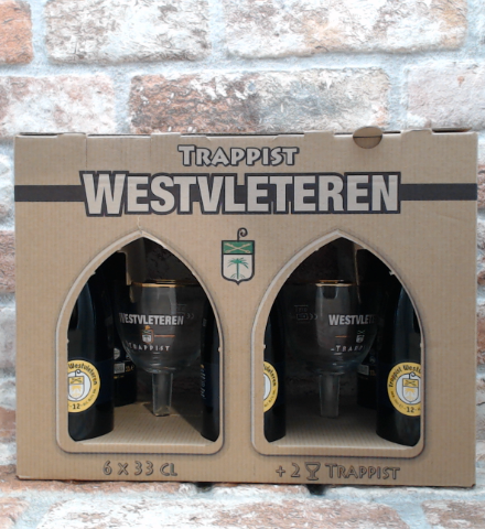 Westvleteren Gift set 2022 6 flessen & 2 glazen Quadrupel - 33 CL