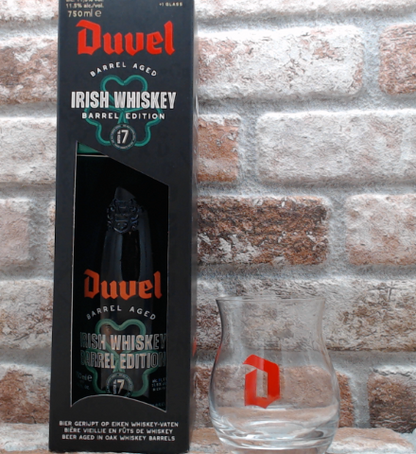 Duvel Barrel Aged Badge #7 Irish Whiskey Including. Glas - 75 CL