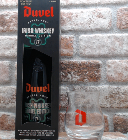 Duvel Barrel Aged Badge #7 Irish Whiskey Including. Glas - 75 CL