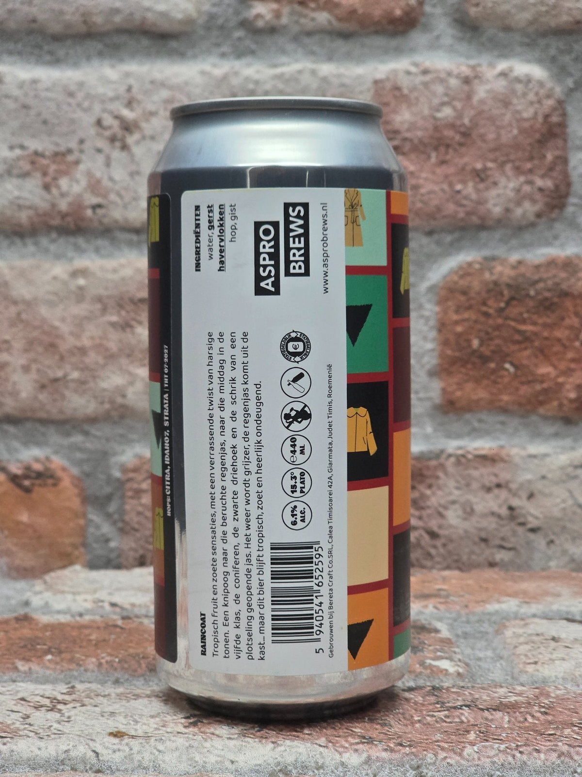 Aspro Brews Raincoat — achterkant