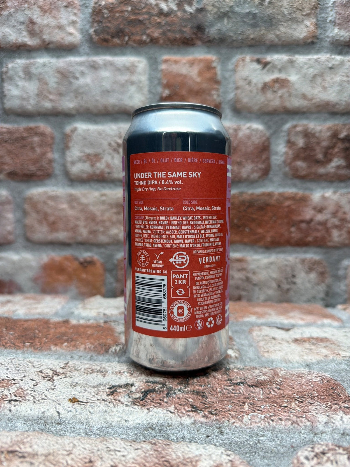 Verdant Brewing Co Under the Same Sky — achterkant