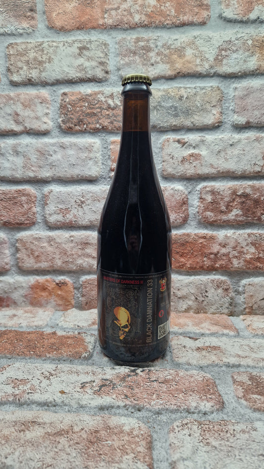 De Struise Brouwers Black Damnation 33 A.K.A. Masters of Darkness III (BA Islay peated whisky) Stout - 75 CL