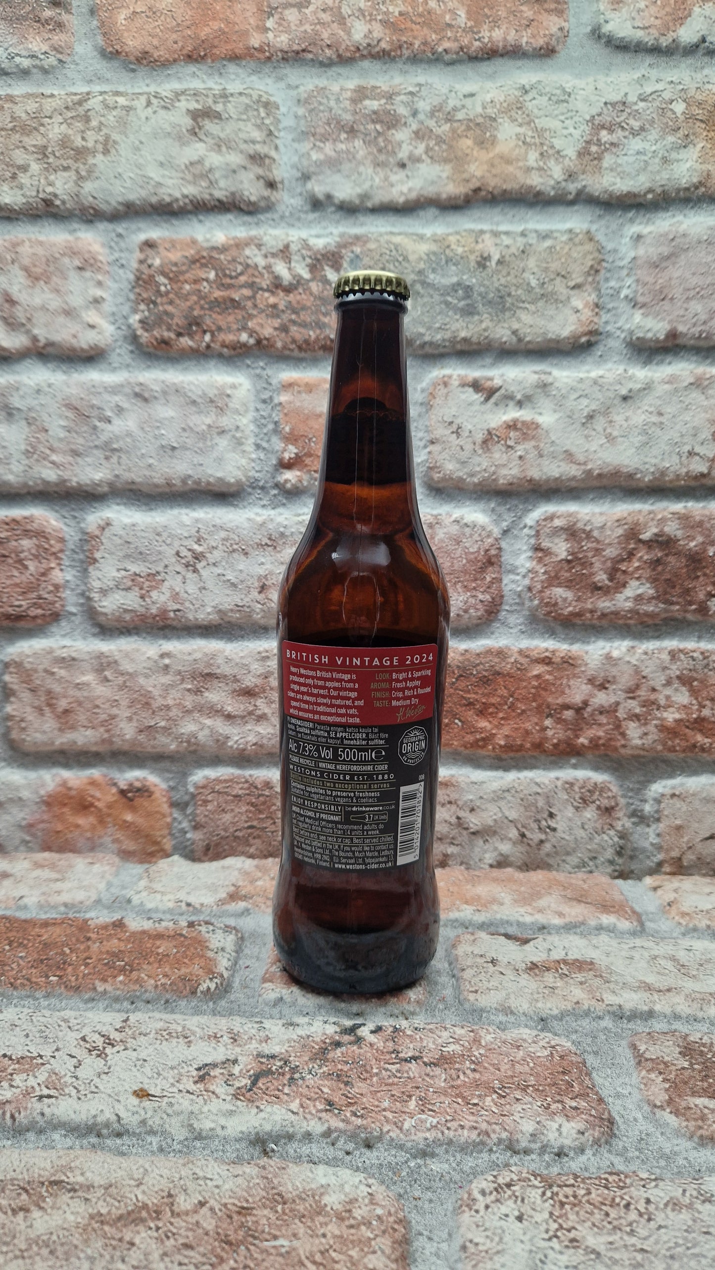 Henry Westons Medium Dry British Vintage 2024 Cider - 50 cl