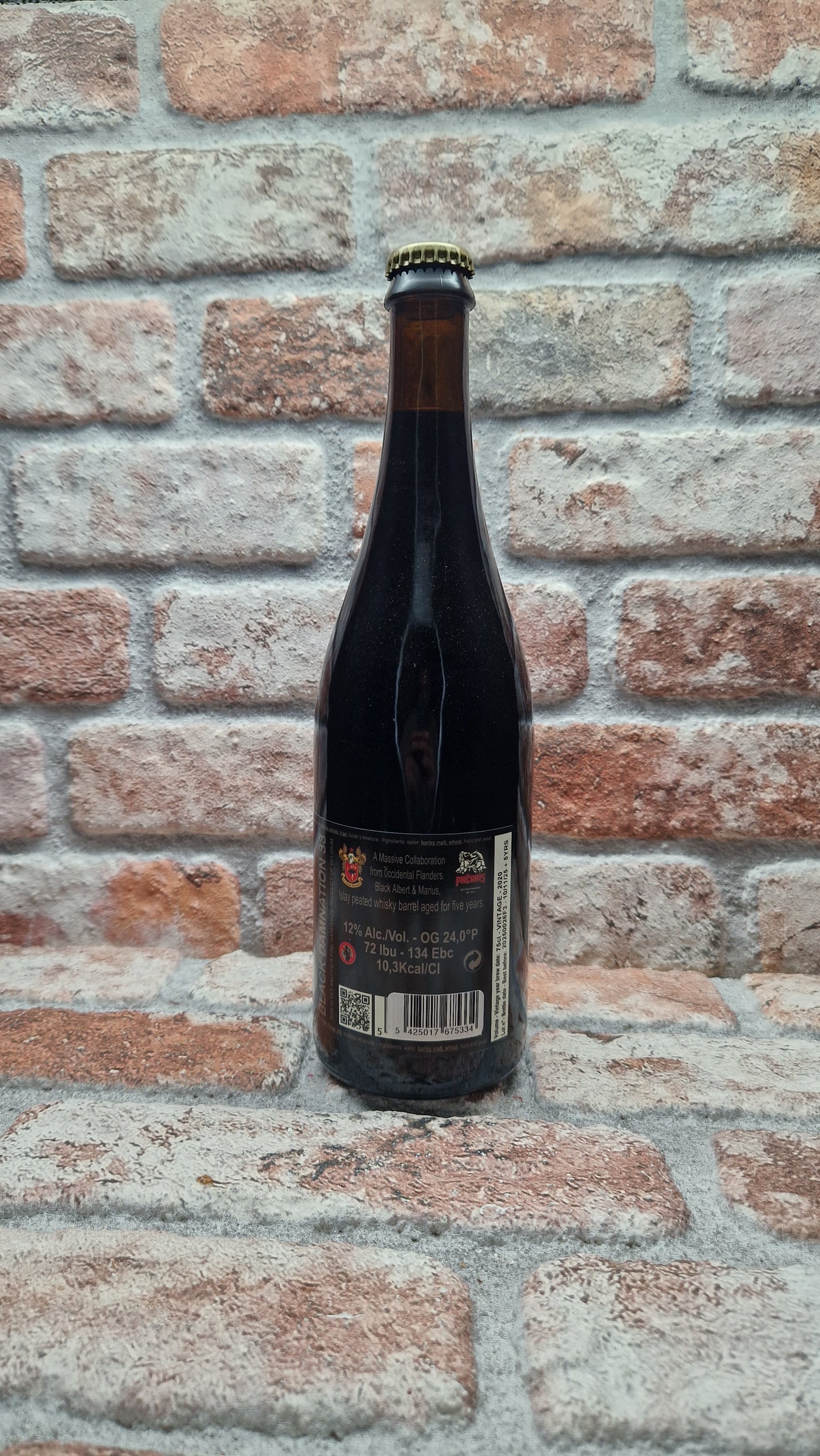 De Struise Brouwers Black Damnation 33 A.K.A. Masters of Darkness III (BA Islay peated whisky) Stout - 75 CL